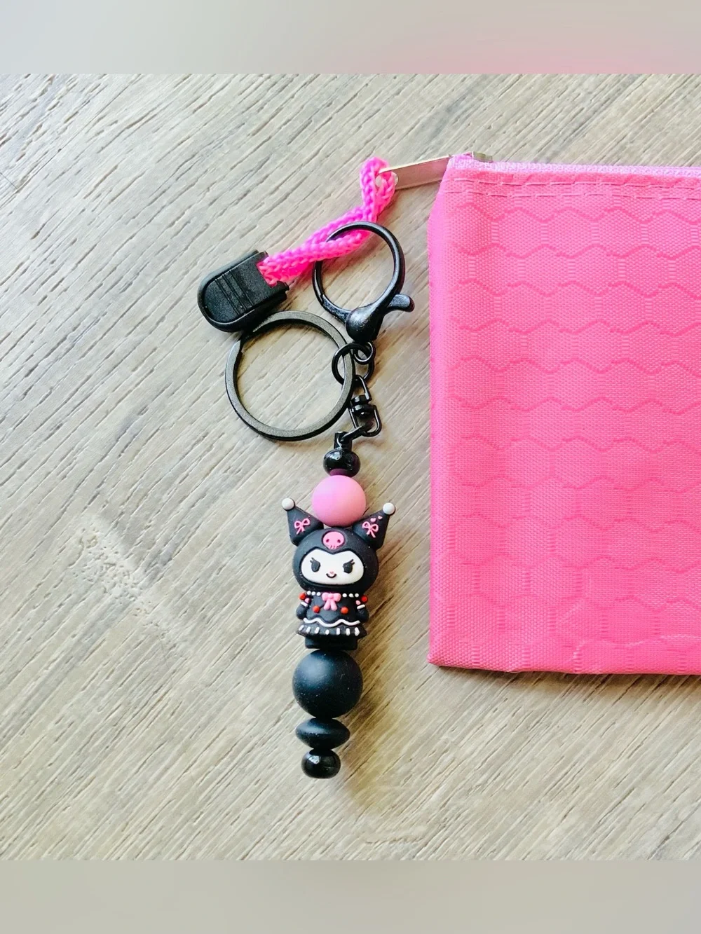 NEW📚 Homemade Crafted Bag Charm & Zippered Pouch OS